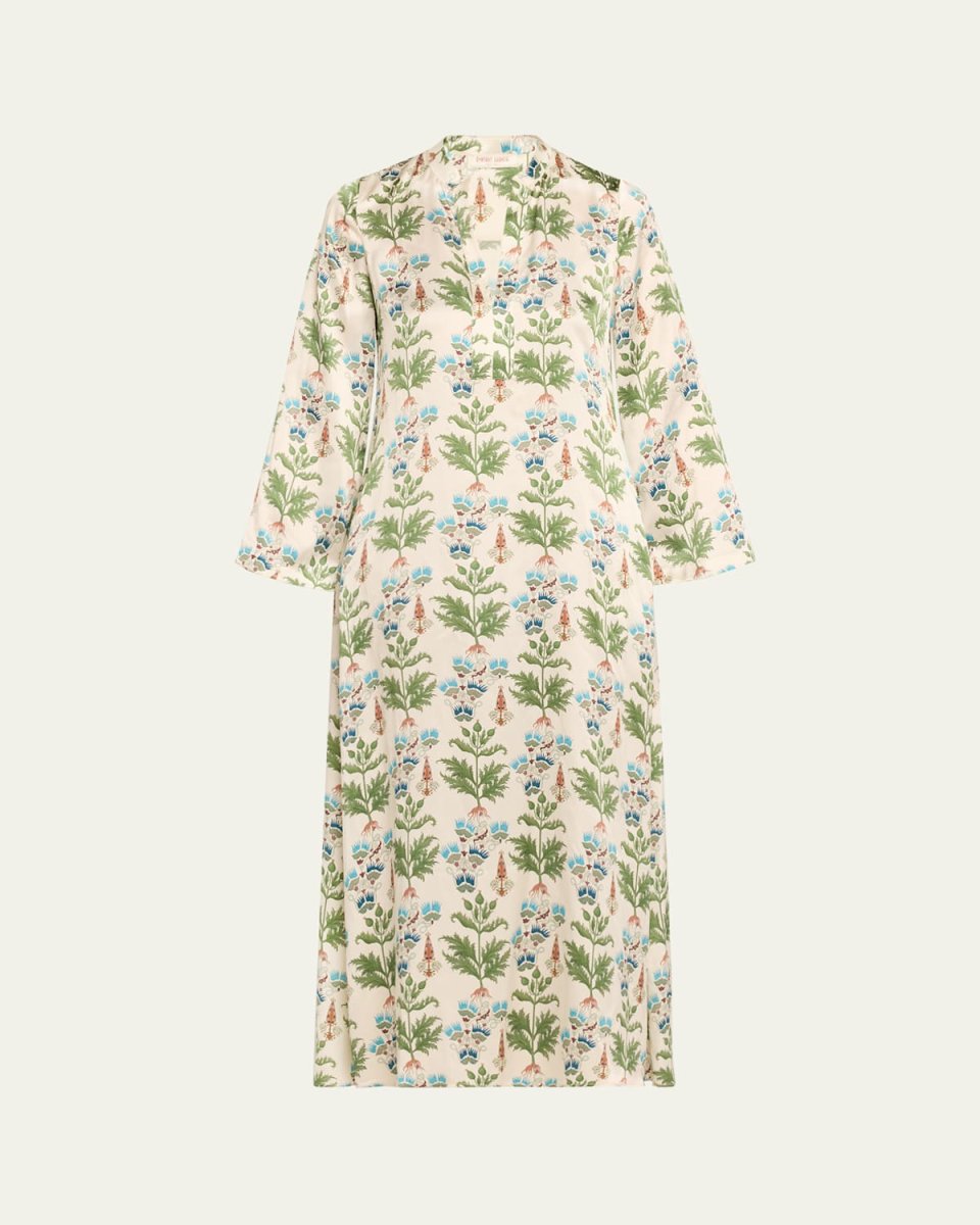 Jenna Persian Botanic Silk Dress